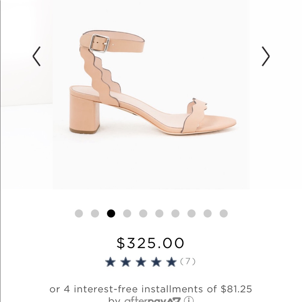 Loeffler Randall emi scalloped block heel sandal